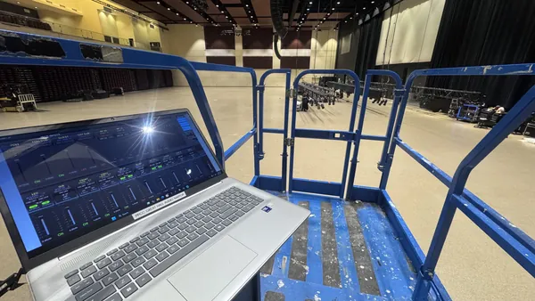 System alignment on a laptop from a lift