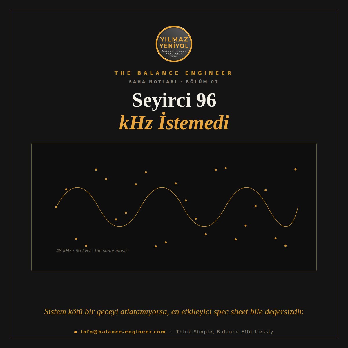 Seyirci 96kHz İstemedi