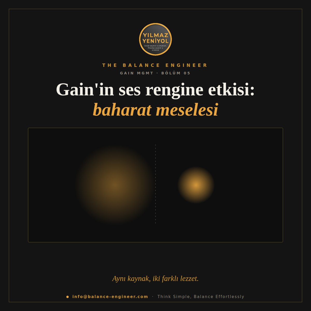 Gain'in ses rengine etkisi: baharat meselesi