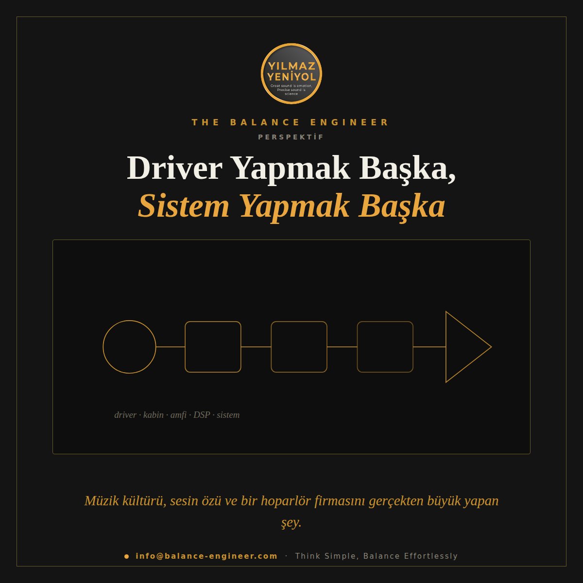 Driver Yapmak Başka, Sistem Yapmak Başka